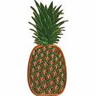 PINEAPPLE - Embroidered Iron On PATCH, Original Tropical Fruit Artwork 1.7" x 4"