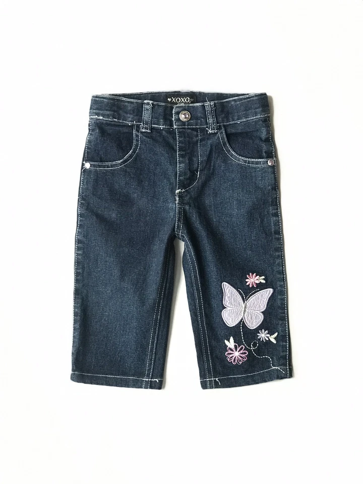 Pantalones de mezclilla para niñas XOXO talla 2T con cintura ajustable ***USADOS EN EXCELENTE ESTADO*** Foto 1 de 3