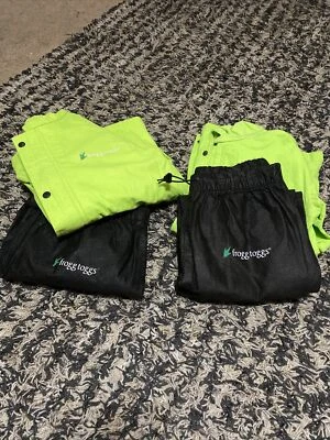 Frog Toggs Kids Rain Suits 100% Waterproof Sz M *flaws* LOT 2 SETS - Image 1 of 4