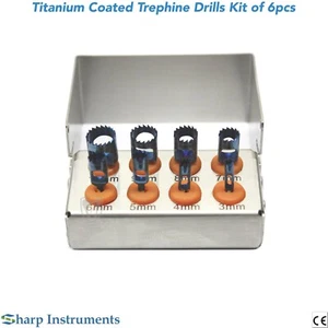 8 Pcs Dental Implant Trephine Drills Kit / Trephines Set / Universal Trephines - Picture 1 of 4