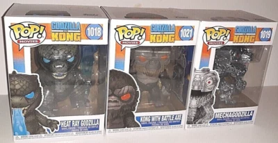 Funko Pop Godzilla VS King Kong Lote y Mechagodzilla 1021 1019 1018 Foto 1 de 4