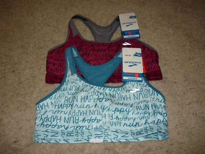 Lote 2 Sujetadores Deportivos de Compresión de Alto Impacto Brooks Run Happy Grandes Para Mujer Foto 1 de 4