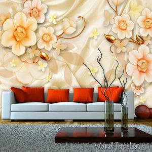 Fotomural no tejido papel pintado murales papel pintado floral moderno 1747 - Imagen 1 de 3