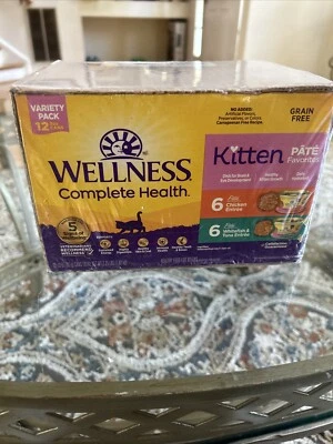 Comida húmeda completa para gatos paté gatito, natural, rica en proteínas, sin granos, paquete de 12 Foto 1 de 4