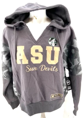 NEW ASU Arizona State Sun Devils Colosseum OHT V-Neck Hoodie Sweatshirt Womens M - Image 1 of 4