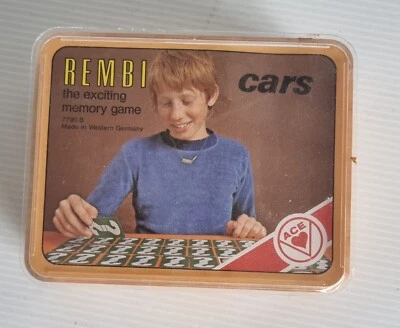 Rembi The Exciting Memory Game Cars, Vintage 1970's #SUD1 - Image 1 of 4