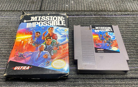 MISSION: IMPOSSIBLE - NES 1990 Cartridge and Box Video Game