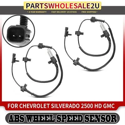 2x Sensor de velocidad de rueda ABS trasero izquierdo y derecho para Chevrolet Silverado 2500 HD Foto 1 de 4