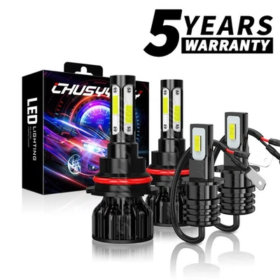 For Subaru Impreza 2002 2003 White LED Headlight High Low + Fog Lights Bulbs Kit - Image 1 of 4