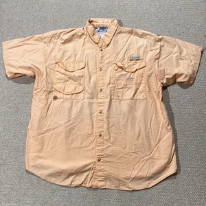 Columbia PFG Hemd Herren XL Loose Fit Peach Angelausrüstung Kurzarm - Bild 1 von 12