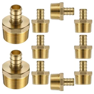 (10 Stück) 3/4 NPT auf 1/2 PEX Fittings Adapter, 1/2" PEX F1807 auf 3/4" NPT Mal... - Bild 1 von 6