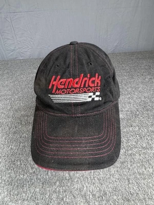 Boné Hendrick Motorsports alça traseira tamanho único preto vermelho corrida NASCAR masculino - Imagem 1 de 4