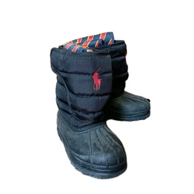 Polo Ralph Lauren Vancouver Ez Black / Red Boots Size US 10 Euro 26.5 UK 9.5 - Image 1 of 4
