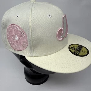 Montreal Expos MLB NEW ERA Hat CREAME/PINK SIZE 7 1/8 - 1982 All Star Game NEW - Picture 1 of 8