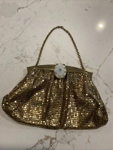 borsa vintage maglia oro bianco e davis - Foto 1 di 7