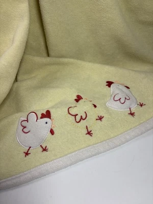 CARTERS Lovey Yellow Fleece Security Blanket Farm Hen Chicks Chicken - Image 1 of 4