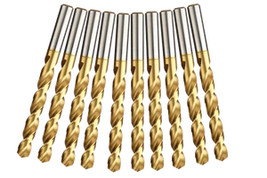 10 tlg. HSS-TIN Spiralbohrerset Metallbohrerset Satz Ø 4,1-5mm (0,1) - Bild 1 von 5