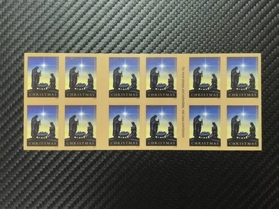 Estampilla de Estados Unidos Belén Navidad Scott # 5144 5 hojas de 20/A total de 100 sellos Foto 1 de 2