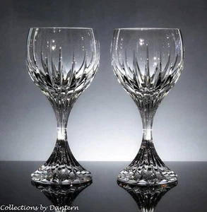 Par de vasos de vino/agua Baccarat Crystal Massena 7" #2 - Imagen 1 de 4