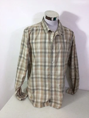 Horny Toad Plaid Shirt Button Front Organic Cotton Mens Large - Image 1 of 4