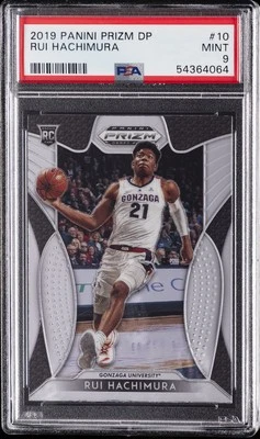 2019 PANINI PRIZM DRAFT PICKS #10 RUI HACHIMURA PSA 9 - Image 1 of 2