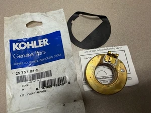Junta de flotador de carburador Kohler 25 757 03-S genuina NOS 2575703 taza de combustible OEM - Imagen 1 de 3