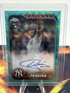2024 Topps Cromo #RA-EP Everson Pereira Novato Aqua Wave Automático/199 Yankees - Imagen 1 de 10