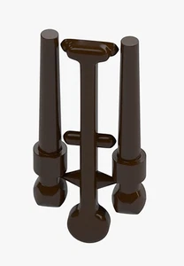 New LEGO Dark Brown Minifigure Utensil Wands (2 on spruce) furniture wand rod - Picture 1 of 1