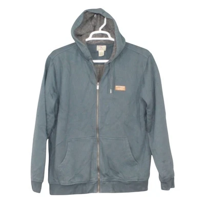LL Bean Para Hombre Katahdin Iron Works Sudadera con Capucha Forrada de Vellón Azul M Alto Foto 1 de 4