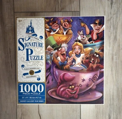NUEVO ROMPECABEZAS 1000 PIEZAS DISNEY PARKS ALICIA EN EL PAÍS DE LAS MARAVILLAS FIRMA 65 ANIVERSARIO Foto 1 de 2