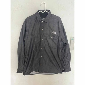 The North Face Nylon Denim Nuptse Shirt Black - Bild 1 von 4