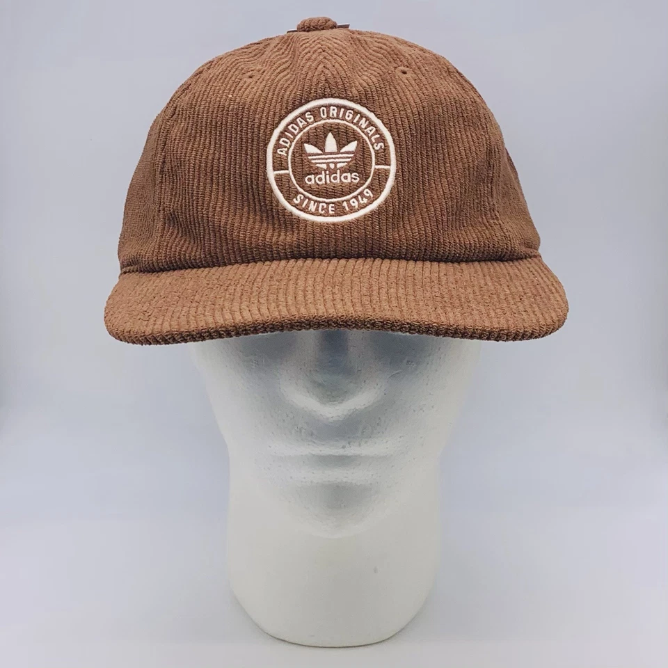 ADIDAS ORIGINALS Men's Resort Corduroy adjustable Strapback Brown/Wonder Hat Cap