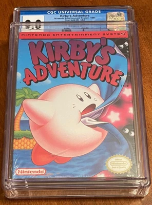 9.0 CGC Kirby's Adventures nintendo nes factory sealed brand new game MINT 9.0 - Image 1 of 4