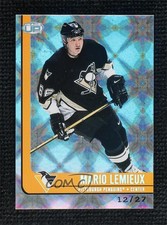 2001-02 Pacific Heads Up Silver /27 Mario Lemieux #78 HOF