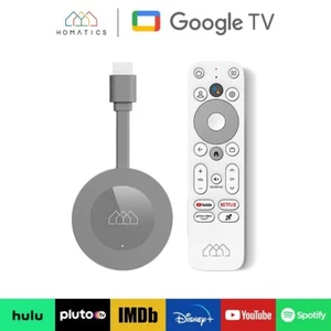 Homatics Dongle G 4K Google TV WiFi Mediaplayer con Control Remoto por Voz Gris - Imagen 1 de 8