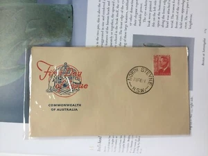 Australia 1951 Commonwealth of Australia Red and Blue cachet Royal FDC - Picture 1 of 2