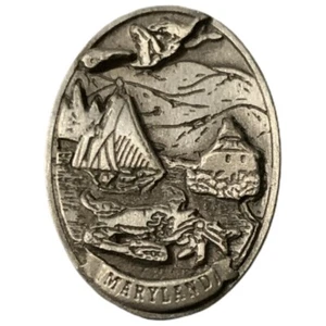 Maryland Thema malerische Zinn Reise Souvenir Pin - Bild 1 von 2