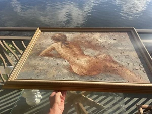 Oil Painting Nude Erotic Art By  Edward Barton 42+28’ Framed - Picture 1 of 14