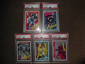 1990 MARVEL UNIVERSE PSA 9 LOT-#'s 1,2,36,116,145, CAPTAIN AMERICA,SPIDER-MAN! - Picture 1 of 2