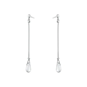 Georg Jensen. Sterling Silver Earrings with Rock Crystal #660A - Vivianna Torun. - Picture 1 of 2