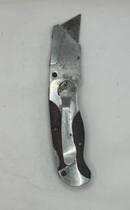 Craftsman Utility Box Cutter Lockback Folding Knife With Pocket Clip - Picture 1 of 9
