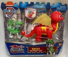 Nicklelodeon Paw Patrol Rescue Knights Rocky and Dragon Flame Actionfigur  