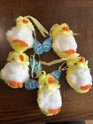 Vintage A Sunny Smile Baby Rattle Soft Toy Plush Duck With Labels Made England