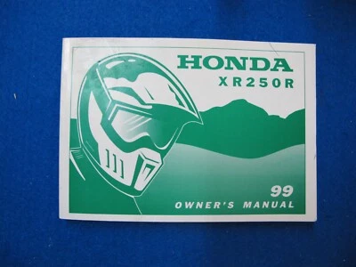 Honda 1999 XR250R заводской оригинальный владельцев руководство новый старый запас F628 - Изображение 1 из 2