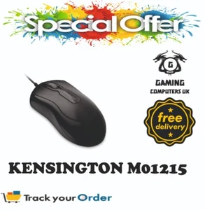Kensington optische USB-Maus 3 Tasten NEU & OVP K72356/K79860 M01215 - Picture 1 of 2