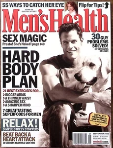 BRETT HOLLANDS MEN'S HEALTH MAGAZINE SEPT 2002 SEX MAGIC HARD BODY PLAN B465 - Picture 1 of 3