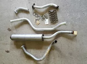 Jeep M151 M151A1 Exhaust Pipe Complete Muffler Tailpipe w/ hardware MUTT N.O.S. - Picture 1 of 5