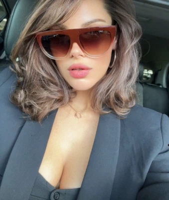 Gafas de sol "SHADOW" para mujer lágrima parte superior plana NEGRAS Ombre Shadz GAFAS Foto 1 de 4