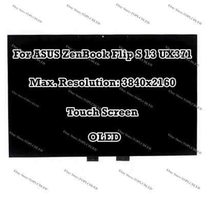 ASUS Zenbook Flip S 13 UX371 13.3" OLED 4K UHD LCD Touch Screen Display Assembly - Image 1 of 4