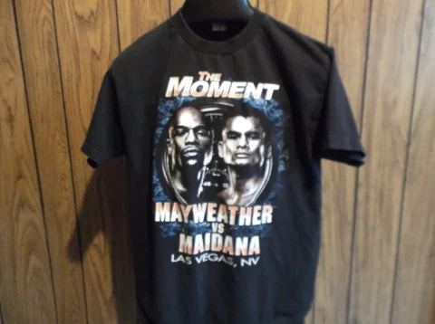 Mayweather vs Maidana shirt May 3 2014 Las Vegas medium black short sleeve Cover